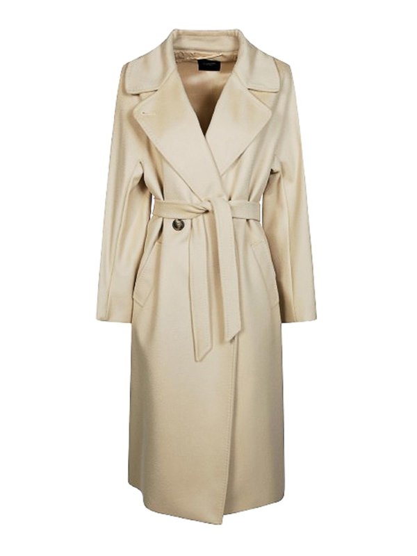 WEEKEND MAX MARA: knee length coats - Resina Double-Breasted Midi Wool Coat