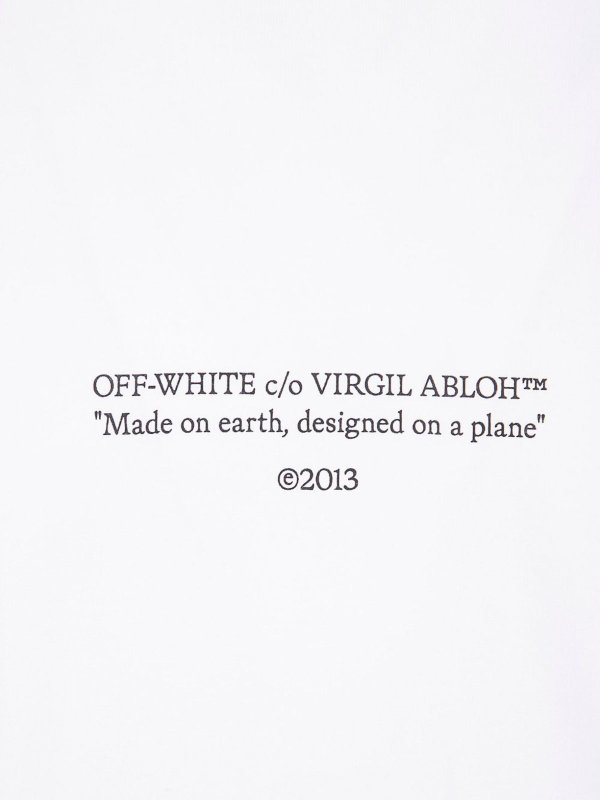 The Best Shops OFF-WHITE: crew necks - Off-White T-Shirt With Logo