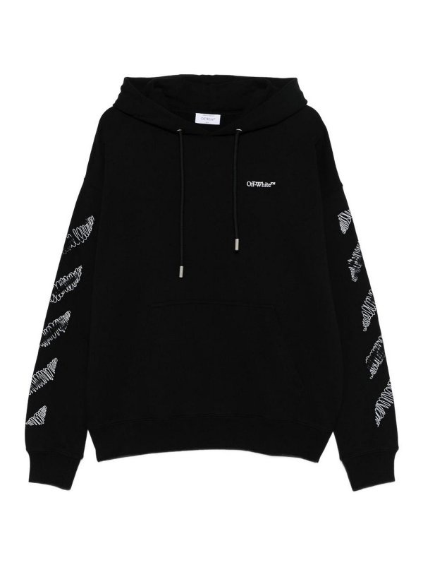 OFF-WHITE: スウェット＆セーター - スウェットシャツ/セーター - 黒