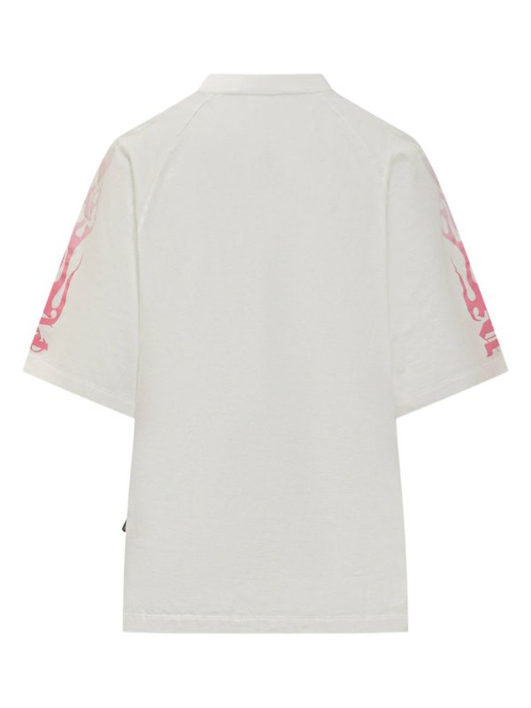 Palm Angels: T-shirts online - T-Shirt - Beige