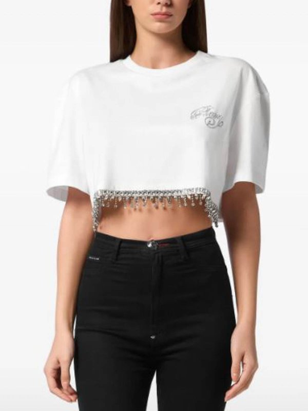 PHILIPP PLEIN: T-shirts online - T-Shirt - Blanc