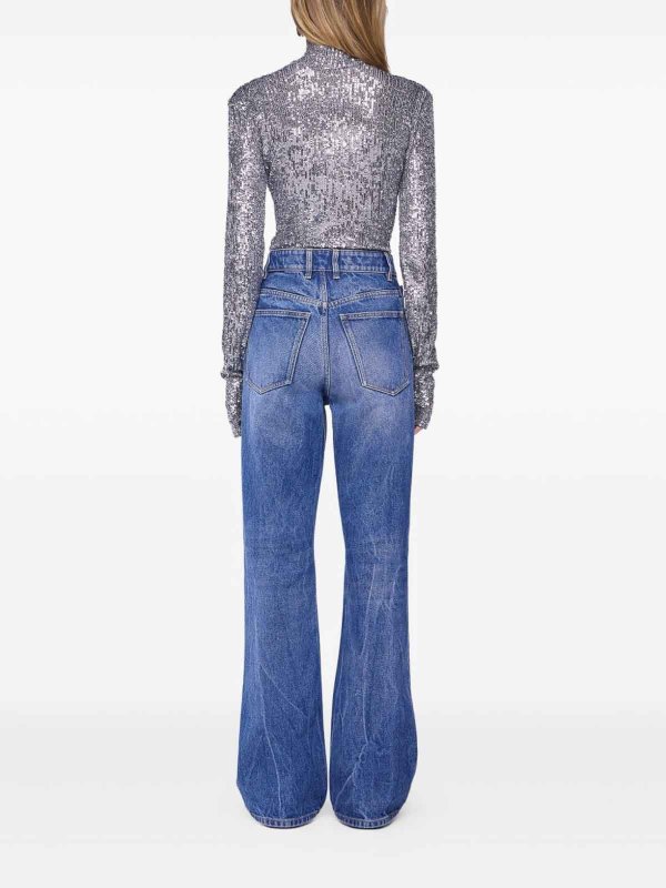 Turtleneck Sweater With Paillettes shop online: RABANNE