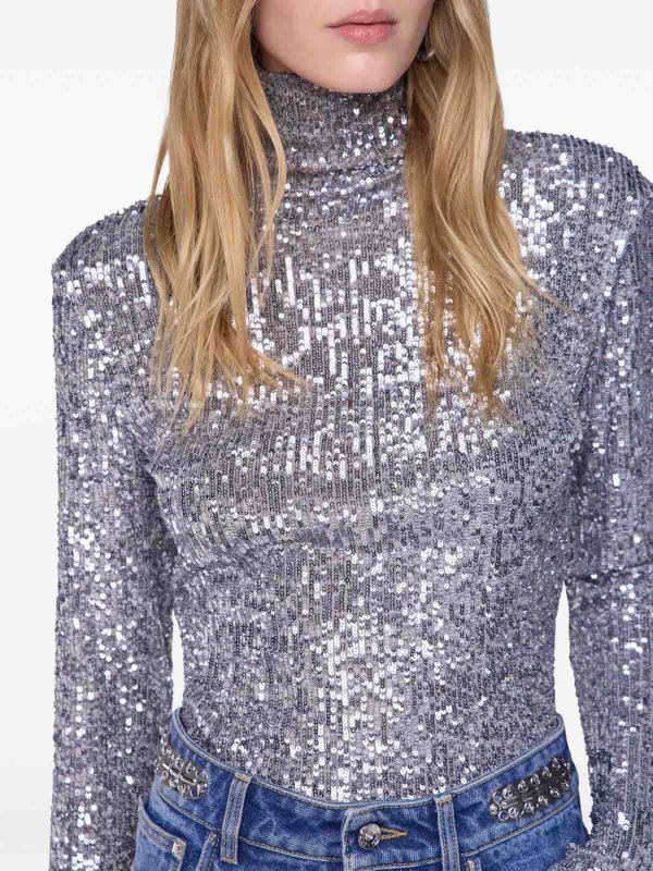 RABANNE buy online Turtleneck Sweater With Paillettes