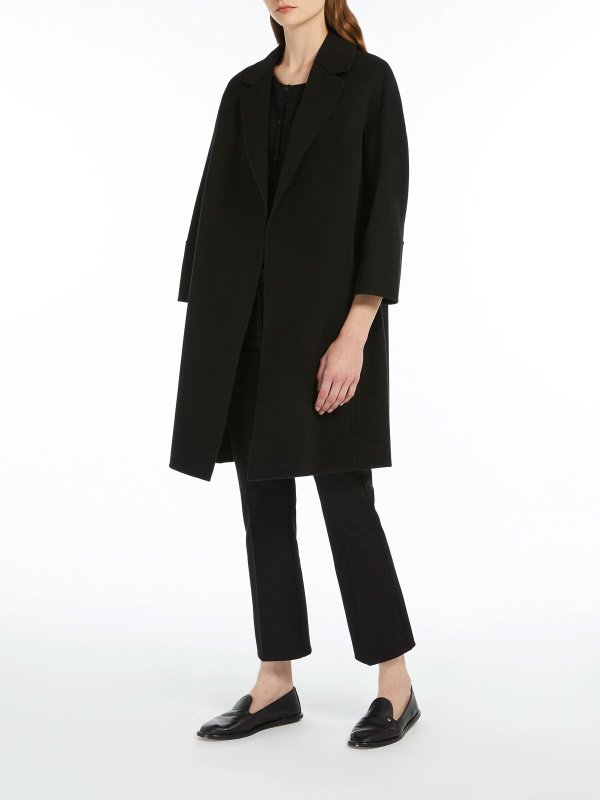 S MAX MARA: short coats online - Double Wool Short Coat