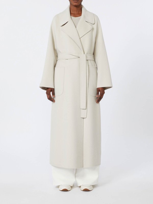 The Best Shops S MAX MARA: knee length coats - Wool Dressing Gown Coat