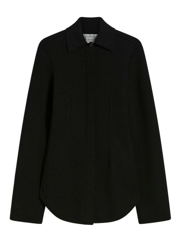 SPORTMAX: Camisas - Camisa - Negro