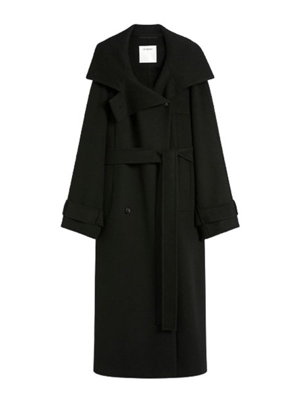 SPORTMAX: Gabardinas - Gabardina - Negro