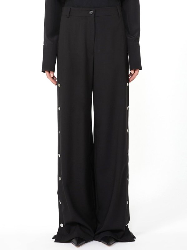 The Best Shops SPORTMAX: Pantalones de sastrerìa - Pantalones De Sastrería - Negro