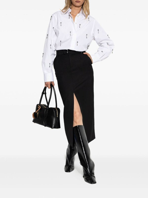 STELLA McCARTNEY: camicie online - Camicia Oxford impreziosita da cristalli