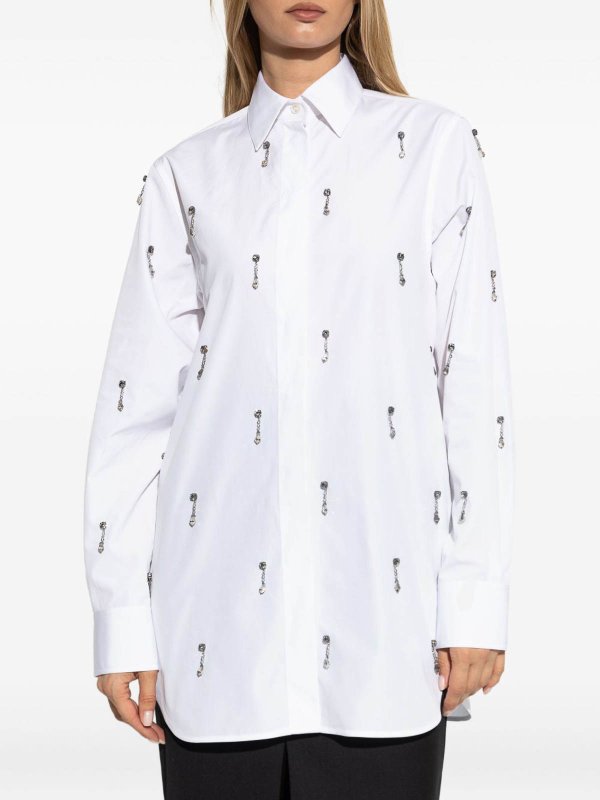 Camicia Oxford impreziosita da cristalli shop online: STELLA McCARTNEY