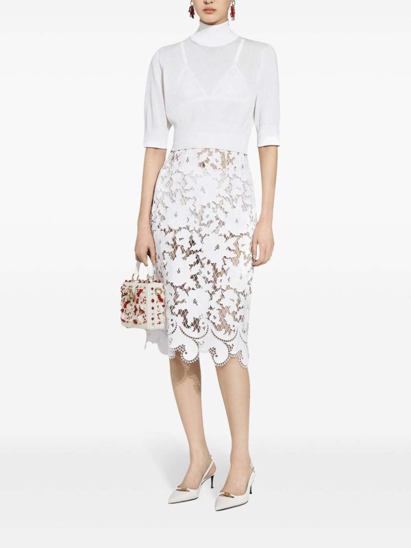 DOLCE & GABBANA: crew necks online - Viscose Blend Turtleneck Sweater