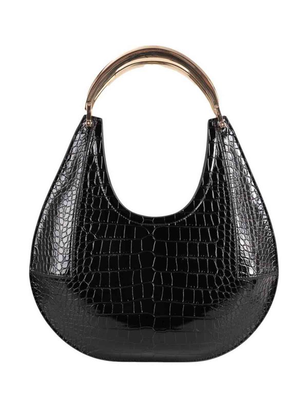 Borsa Hobo Media Effetto Pelle Stampa Cocco shop online: ELISABETTA FRANCHI