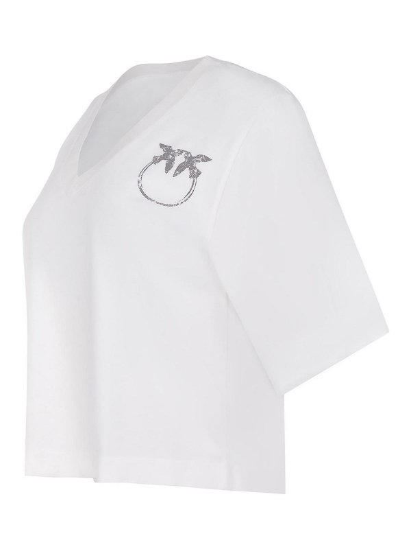 Pinko: t-shirts online - T-Shirt Made Of  Cotton