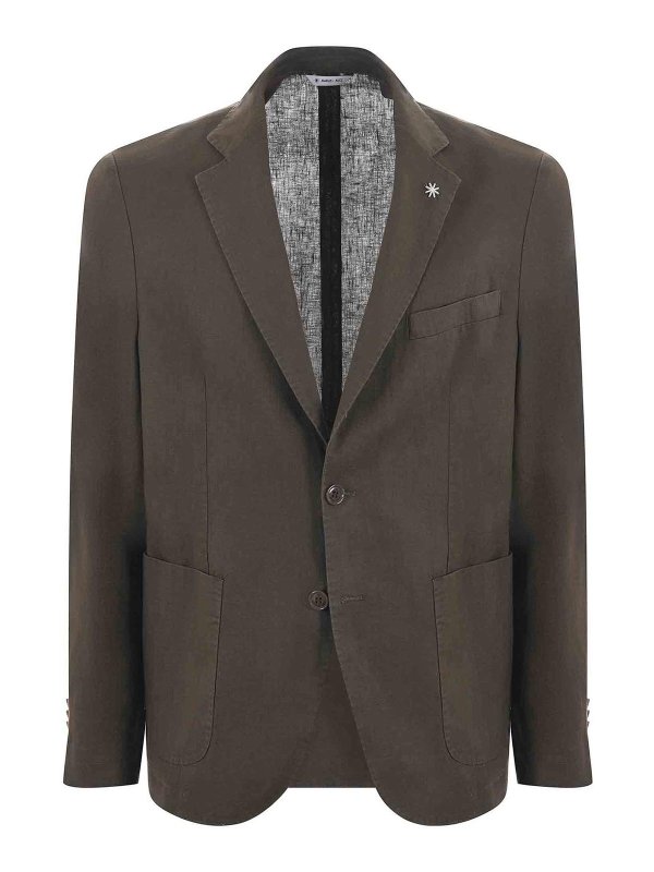 MANUEL RITZ : giacche casual - Giacca in lino