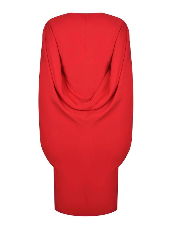 The Best Shops ALBERTA FERRETTI: ニーレングスドレス - 膝丈ドレス - 赤
