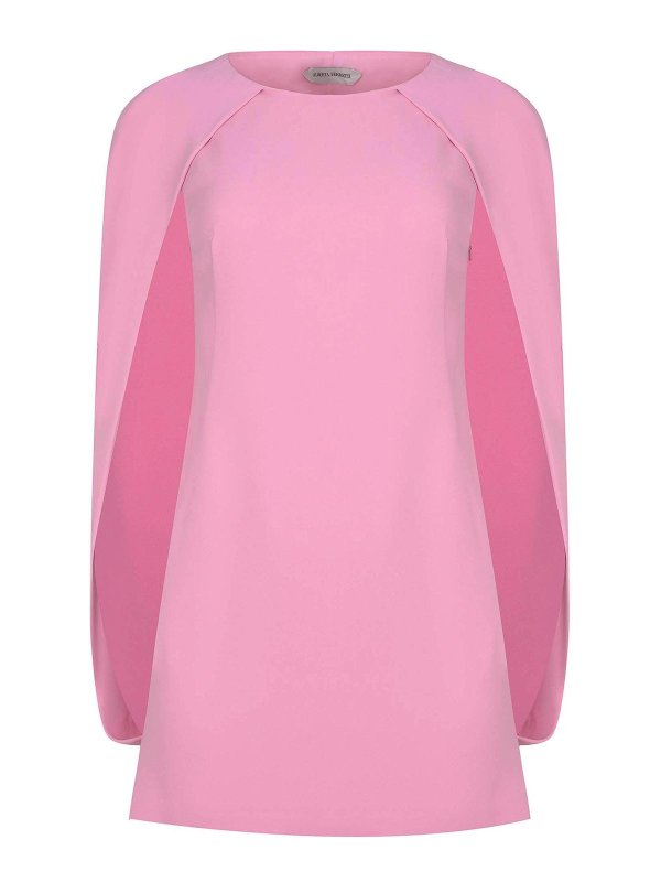 ALBERTA FERRETTI: ニーレングスドレス - 膝丈ドレス - ヌードカラー