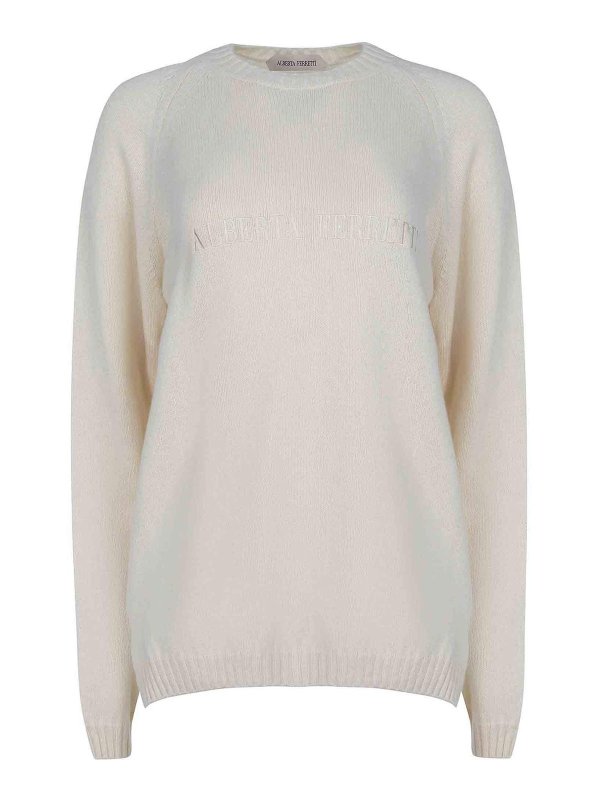 ALBERTA FERRETTI: crew necks - Sweater Made Of Wool And Cashmere