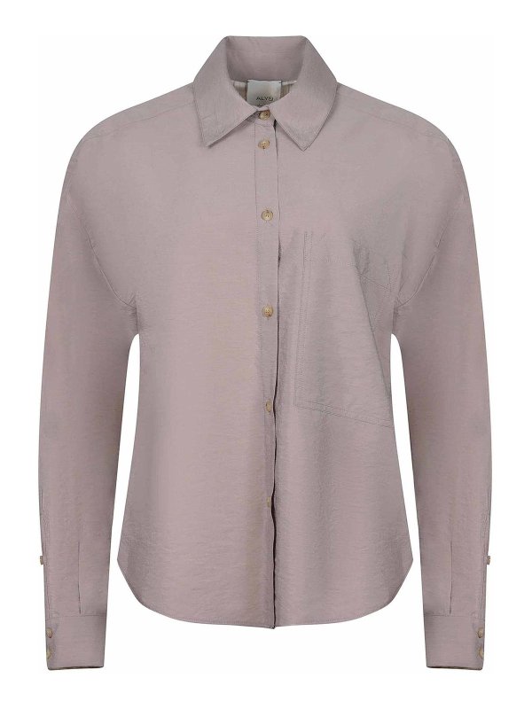 ALYSI: shirts - Shirt Made Of  Silk