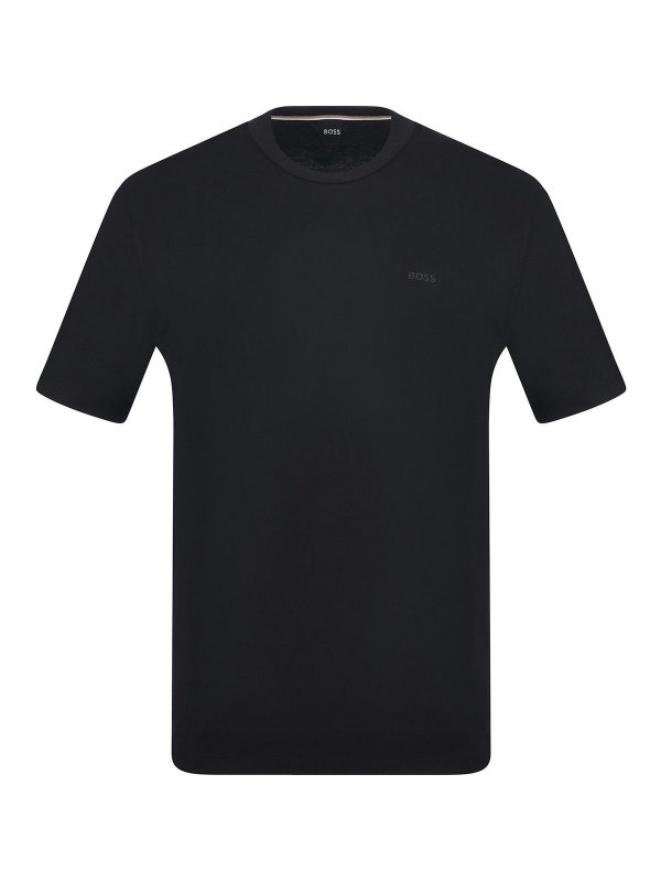 Hugo Boss: T-shirts - T-Shirt - Noir