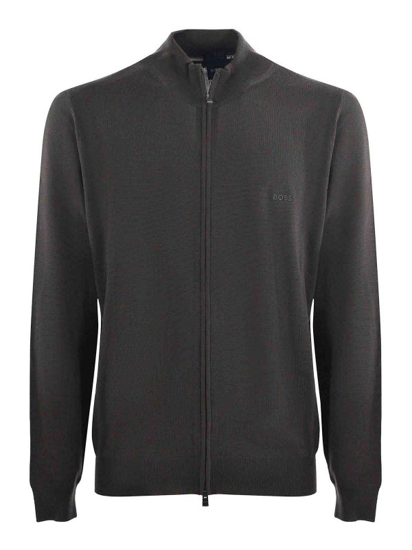 Hugo Boss: cardigan - Cardigan In Lana Vergine