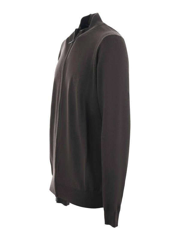 Hugo Boss: cardigan online - Cardigan In Lana Vergine