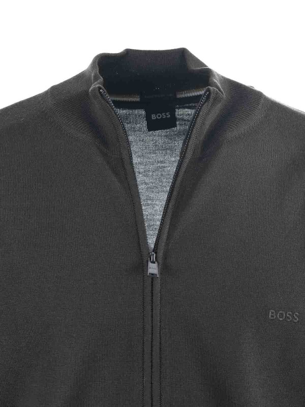 Cardigan In Lana Vergine shop online: Hugo Boss