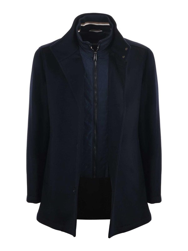 Hugo Boss: Manteaux au genou online - Manteau Au Genou - Bleu