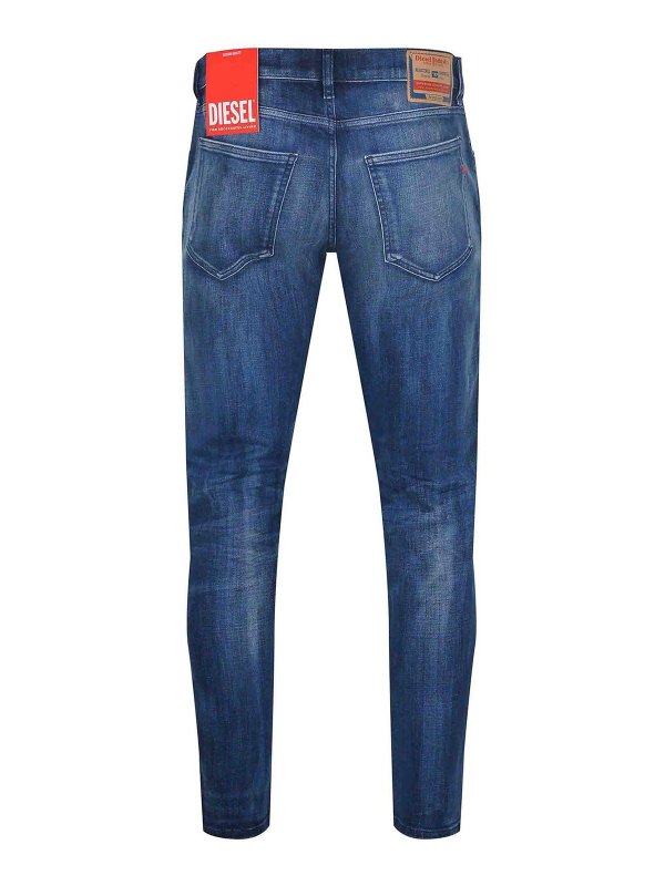 The Best Shops DIESEL: jeans dritti, a sigaretta - Jeans Realizzati In Denim Elasticizzato