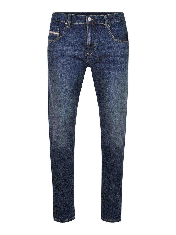 DIESEL: Straight Leg Jeans - Straight Leg Jeans - Blau