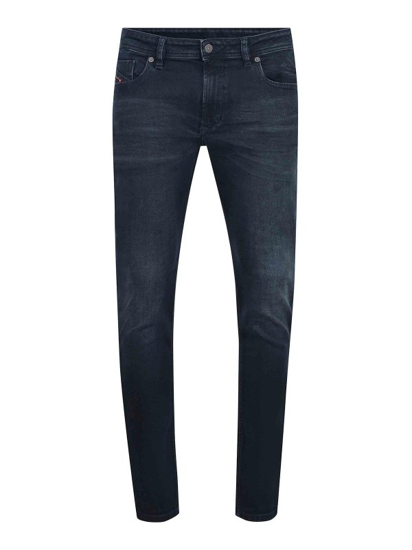 DIESEL: Straight Leg Jeans - Straight Leg Jeans - Blau