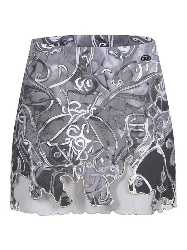 DIESEL: abiti al ginocchio - Vestito  realizzato in misto nylon