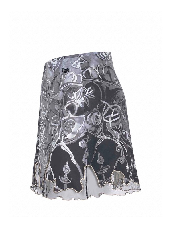 DIESEL: abiti al ginocchio online - Vestito  realizzato in misto nylon