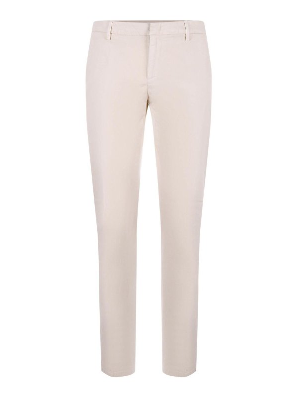 DONDUP: Pantalons casual - Spiritissimo - Blanc