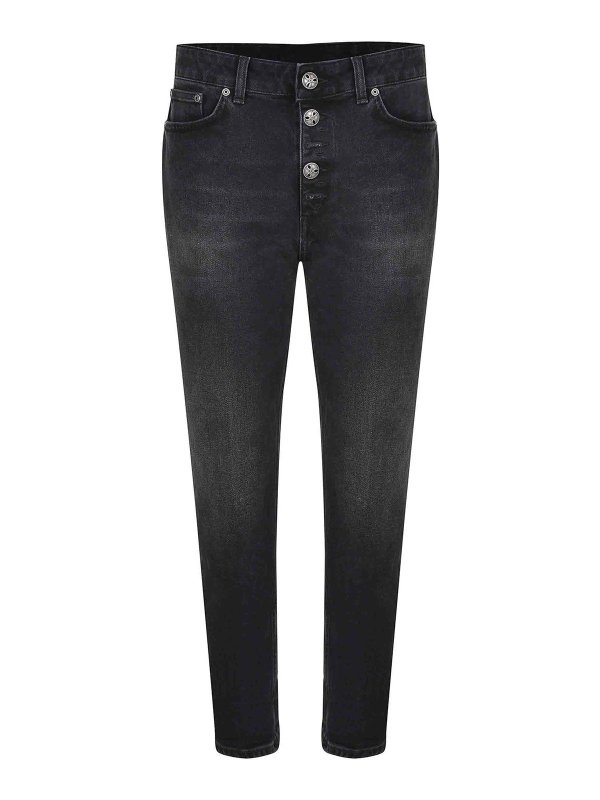 DONDUP: straight leg jeans - Jeans Stretch Denim