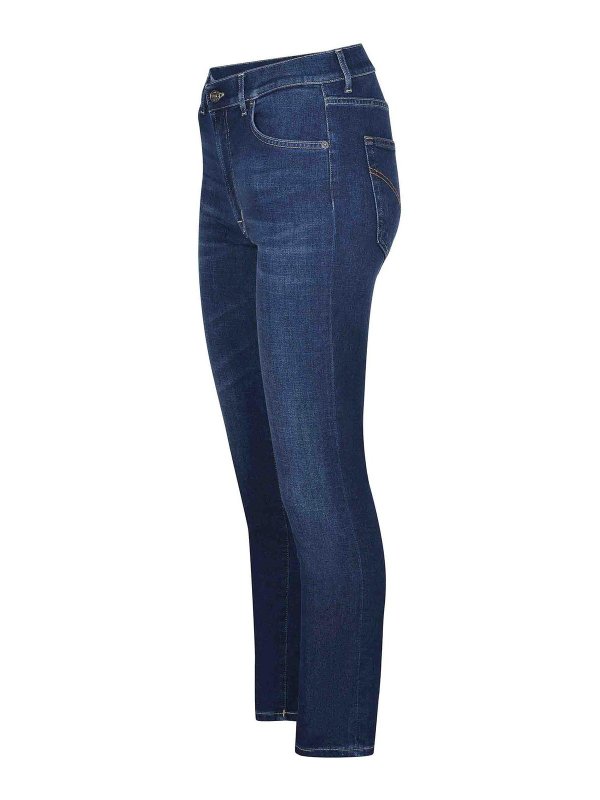 DONDUP: straight leg jeans online - Jeans Made Of  Stretch Denim