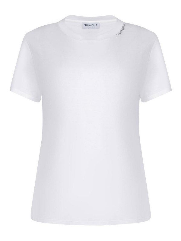 DONDUP: T-shirts - T-Shirt - Weiß