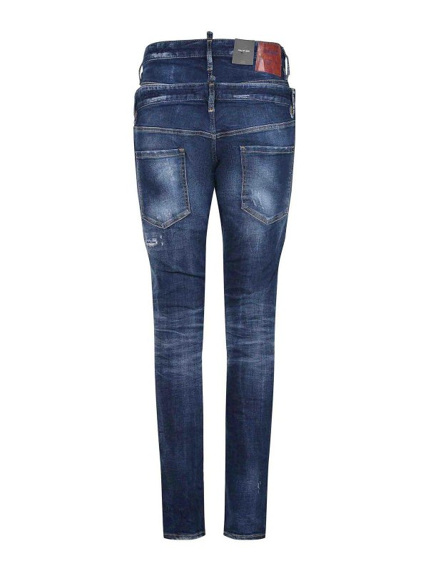 The Best Shops DSQUARED2: jeans dritti, a sigaretta - Jeans da ragazzo cool realizzati in denim