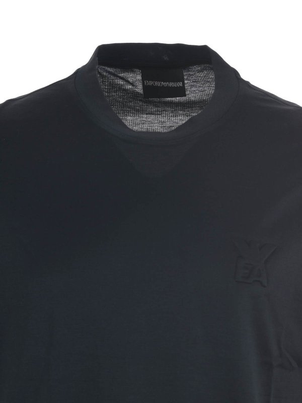 Lyocell And Cotton T-Shirt shop online: EMPORIO ARMANI