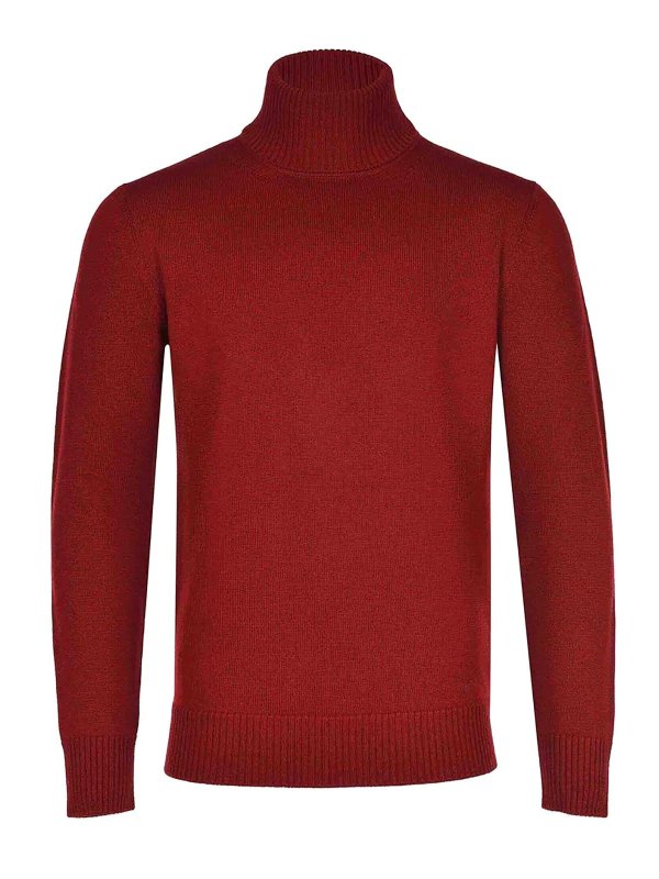 EMPORIO ARMANI: Suéteres con cuello pico - Suéter Cuello Redondo - Rojo