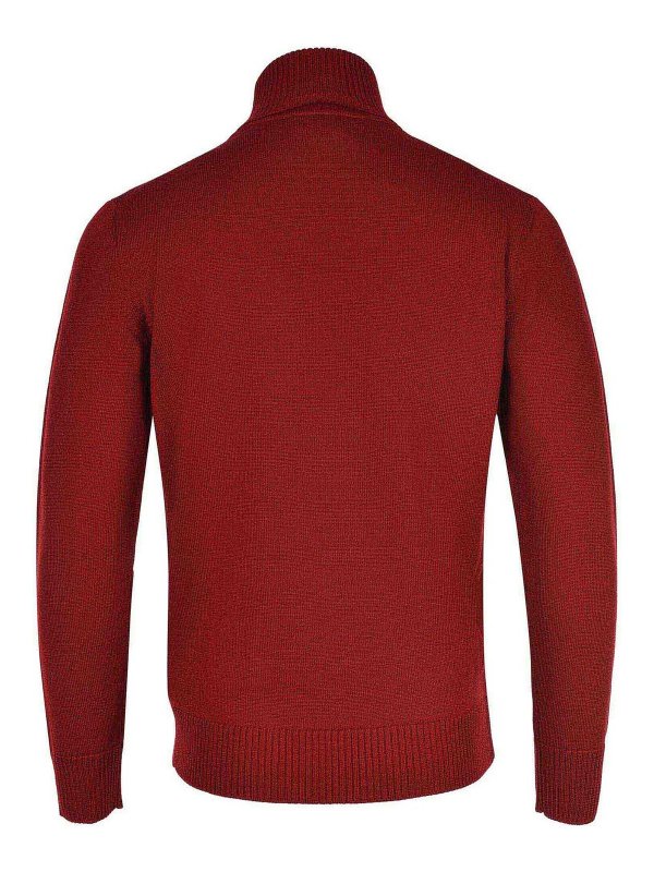 The Best Shops EMPORIO ARMANI: Suéteres con cuello pico - Suéter Cuello Redondo - Rojo