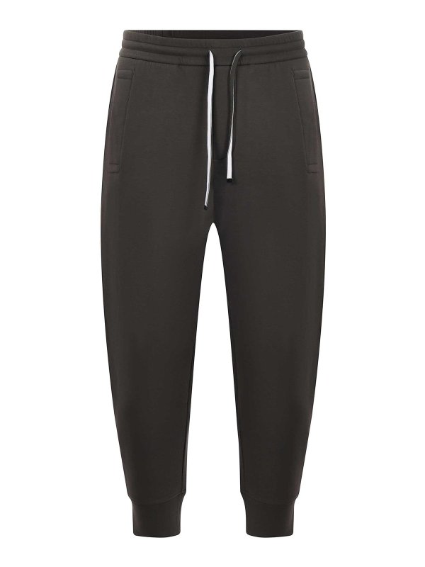 EMPORIO ARMANI: tracksuit bottoms - Cotton Blend Jogging Pants