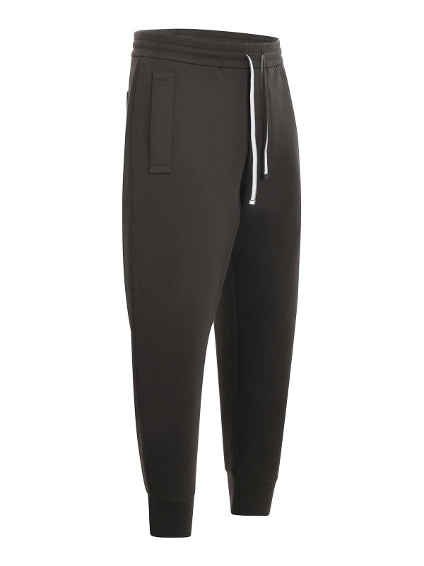 EMPORIO ARMANI: tracksuit bottoms online - Cotton Blend Jogging Pants