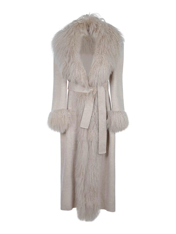 GIUSEPPE DI MORABITO: Knielange Mäntel - Knielanger Mantel - Beige