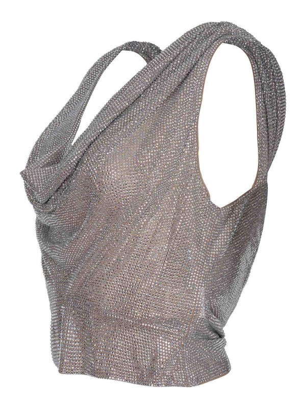 GIUSEPPE DI MORABITO: Tops y camisetas sin mangas online - Top - Camel