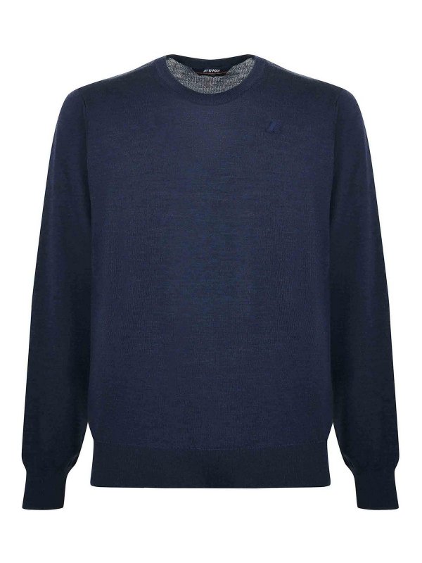K-WAY: Pull col rond - Pull Col Rond - Bleu