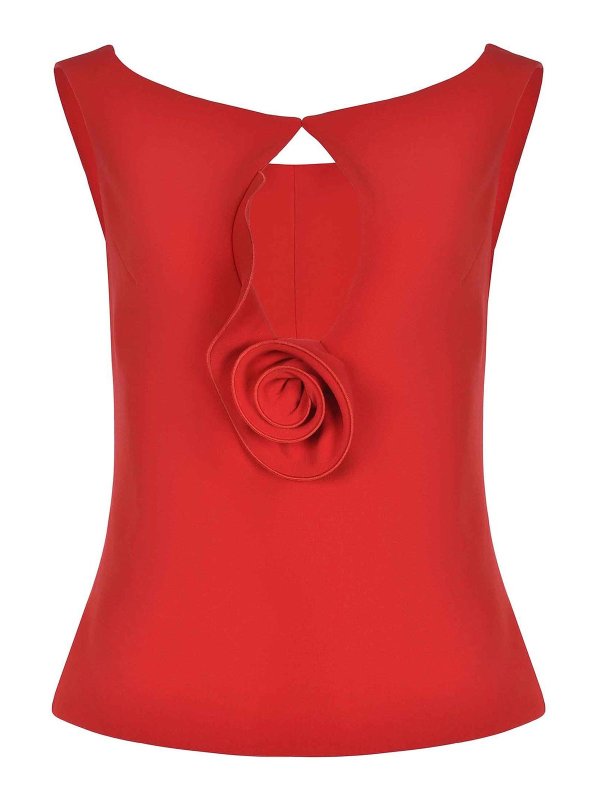 MAGDA BUTRYM: Tops y camisetas sin mangas - Top - Rojo