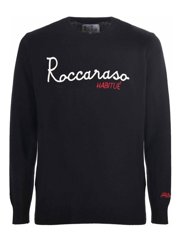MC2 SAINT BARTH: Suéteres con cuello pico - Roccaraso Habitu - Negro