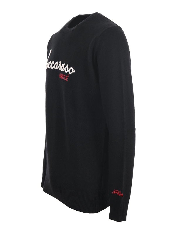 MC2 SAINT BARTH: Suéteres con cuello pico online - Roccaraso Habitu - Negro