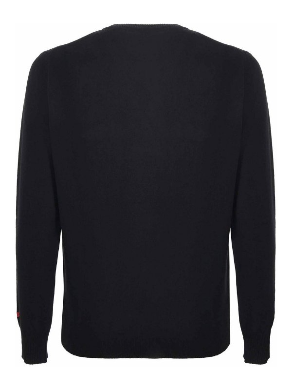 The Best Shops MC2 SAINT BARTH: Suéteres con cuello pico - Roccaraso Habitu - Negro