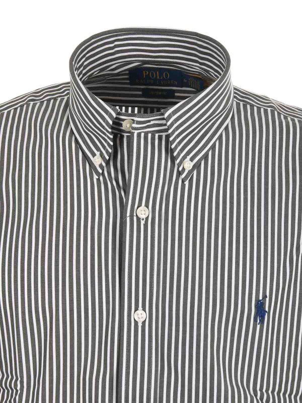 Striped Cotton Poplin Shirt shop online: POLO RALPH LAUREN